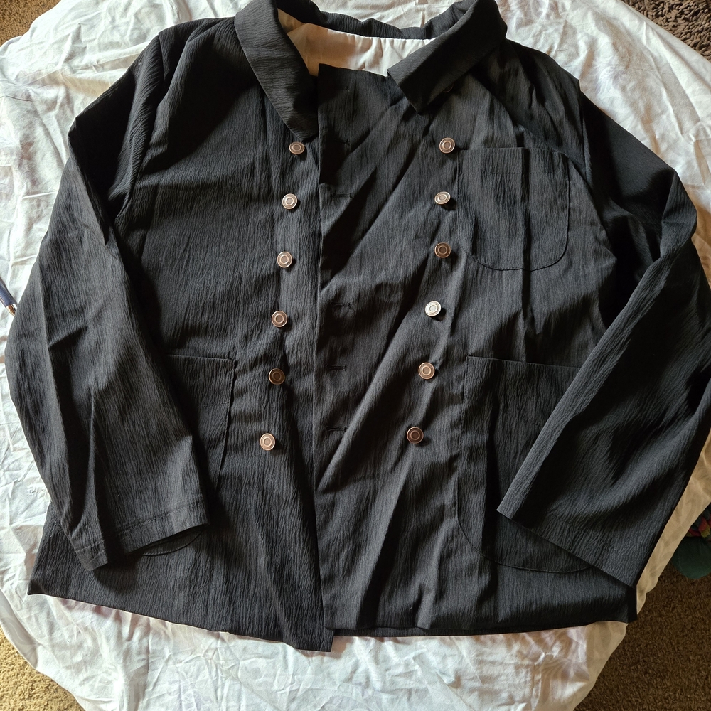 Black Double-Breasted Jacket